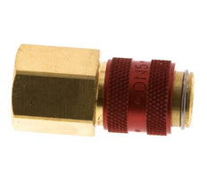 Messing DN 5 Rood Luchtkoppeling Snelkoppeling G 1/4 inch Binnendraad