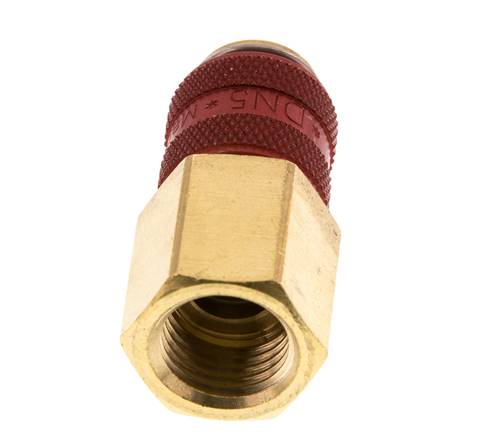 Messing DN 5 Rood Luchtkoppeling Snelkoppeling G 1/4 inch Binnendraad