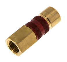 Messing DN 5 Rood-Coded Luchtkoppeling Snelkoppeling G 1/4 inch Binnendraad