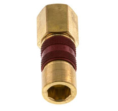 Messing DN 5 Rood-Coded Luchtkoppeling Snelkoppeling G 1/4 inch Binnendraad