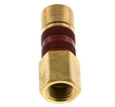Messing DN 5 Rood-Coded Luchtkoppeling Snelkoppeling G 1/4 inch Binnendraad