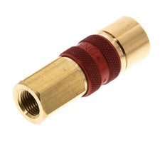 Messing DN 5 Rood-Coded Luchtkoppeling Snelkoppeling G 1/8 inch Binnendraad