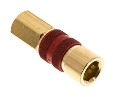 Messing DN 5 Rood-Coded Luchtkoppeling Snelkoppeling G 1/8 inch Binnendraad