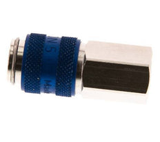 Vernikkeld Messing DN 5 Blauw Luchtkoppeling Snelkoppeling G 1/8 inch Binnendraad