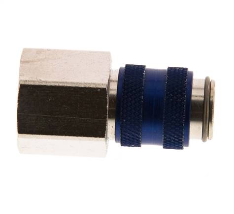 Vernikkeld Messing DN 5 Blauw Luchtkoppeling Snelkoppeling G 3/8 inch Binnendraad
