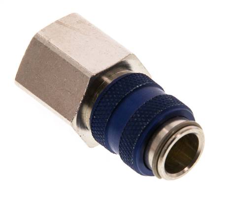 Vernikkeld Messing DN 5 Blauw Luchtkoppeling Snelkoppeling G 3/8 inch Binnendraad