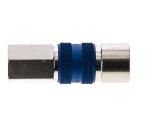 Vernikkeld Messing DN 5 Blauw-Coded Luchtkoppeling Snelkoppeling G 1/8 inch Binnendraad