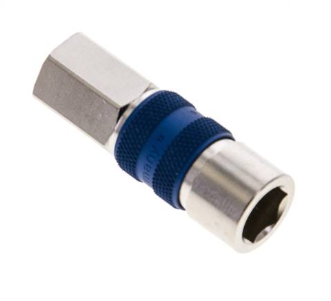 Vernikkeld Messing DN 5 Blauw-Coded Luchtkoppeling Snelkoppeling G 1/8 inch Binnendraad