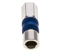Vernikkeld Messing DN 5 Blauw-Coded Luchtkoppeling Snelkoppeling G 1/8 inch Binnendraad