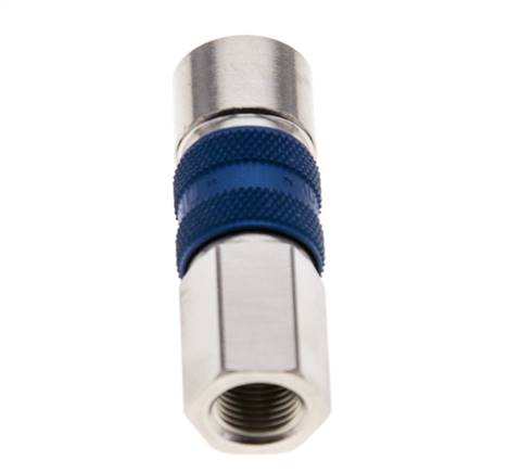 Vernikkeld Messing DN 5 Blauw-Coded Luchtkoppeling Snelkoppeling G 1/8 inch Binnendraad