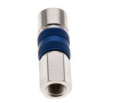 Vernikkeld Messing DN 5 Blauw-Coded Luchtkoppeling Snelkoppeling G 1/8 inch Binnendraad