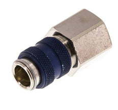 Vernikkeld Messing DN 5 Blauw Luchtkoppeling Snelkoppeling G 3/8 inch Binnendraad Double Shut-Off