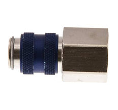 Vernikkeld Messing DN 5 Blauw Luchtkoppeling Snelkoppeling G 3/8 inch Binnendraad Double Shut-Off