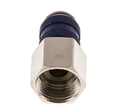 Vernikkeld Messing DN 5 Blauw Luchtkoppeling Snelkoppeling G 3/8 inch Binnendraad Double Shut-Off