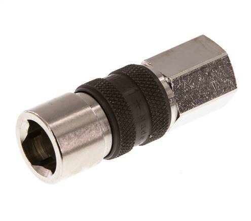 Vernikkeld Messing DN 5 Bruin-Coded Luchtkoppeling Snelkoppeling G 1/8 inch Binnendraad