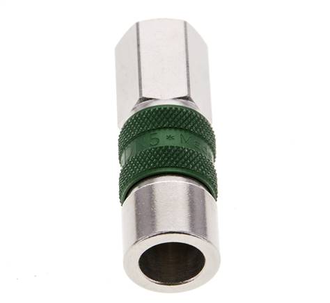 Vernikkeld Messing DN 5 Groen-Coded Luchtkoppeling Snelkoppeling G 1/8 inch Binnendraad