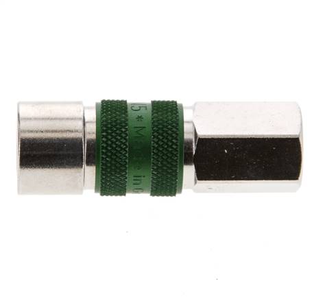 Vernikkeld Messing DN 5 Groen-Coded Luchtkoppeling Snelkoppeling G 1/8 inch Binnendraad