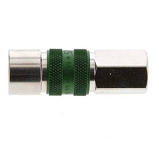 Vernikkeld Messing DN 5 Groen-Coded Luchtkoppeling Snelkoppeling G 1/8 inch Binnendraad