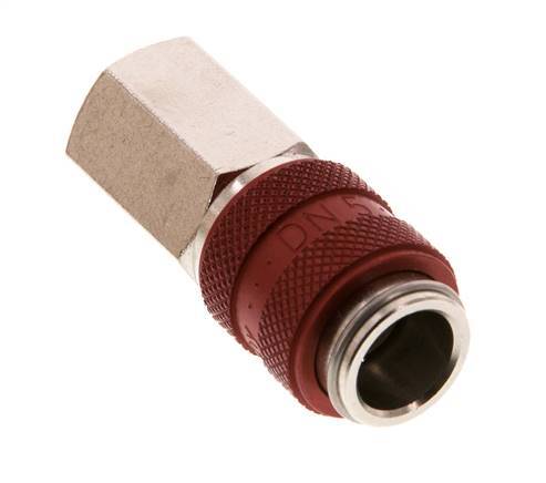 Vernikkeld Messing DN 5 Rood Luchtkoppeling Snelkoppeling G 1/8 inch Binnendraad