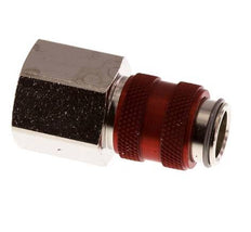 Vernikkeld Messing DN 5 Rood Luchtkoppeling Snelkoppeling G 3/8 inch Binnendraad Double Shut-Off