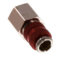 Vernikkeld Messing DN 5 Rood Luchtkoppeling Snelkoppeling G 3/8 inch Binnendraad Double Shut-Off