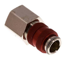 Vernikkeld Messing DN 5 Rood Luchtkoppeling Snelkoppeling G 3/8 inch Binnendraad Double Shut-Off