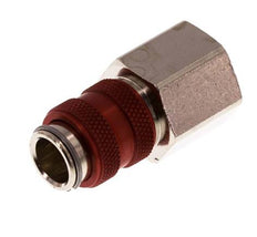 Vernikkeld Messing DN 5 Rood Luchtkoppeling Snelkoppeling G 3/8 inch Binnendraad Double Shut-Off