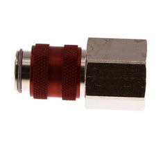 Vernikkeld Messing DN 5 Rood Luchtkoppeling Snelkoppeling G 3/8 inch Binnendraad Double Shut-Off