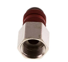 Vernikkeld Messing DN 5 Rood Luchtkoppeling Snelkoppeling G 3/8 inch Binnendraad Double Shut-Off