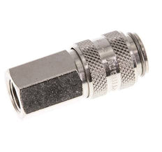 Vernikkeld Messing DN 5 Luchtkoppeling Snelkoppeling G 1/8 inch Binnendraad Double Shut-Off