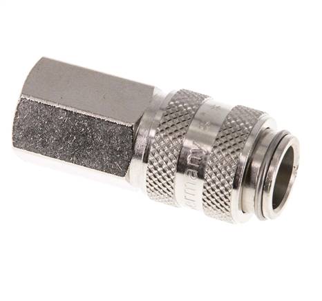 Vernikkeld Messing DN 5 Luchtkoppeling Snelkoppeling G 1/8 inch Binnendraad Double Shut-Off