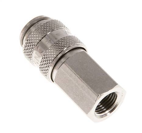 Vernikkeld Messing DN 5 Luchtkoppeling Snelkoppeling G 1/8 inch Binnendraad Double Shut-Off