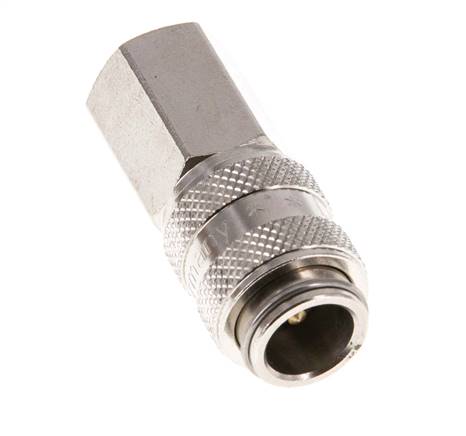 Vernikkeld Messing DN 5 Luchtkoppeling Snelkoppeling G 1/8 inch Binnendraad Double Shut-Off