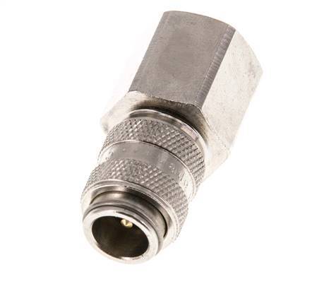 Vernikkeld Messing DN 5 Luchtkoppeling Snelkoppeling G 3/8 inch Binnendraad Double Shut-Off