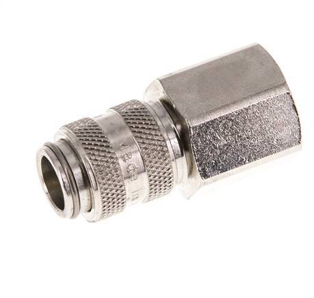 Vernikkeld Messing DN 5 Luchtkoppeling Snelkoppeling G 3/8 inch Binnendraad Double Shut-Off