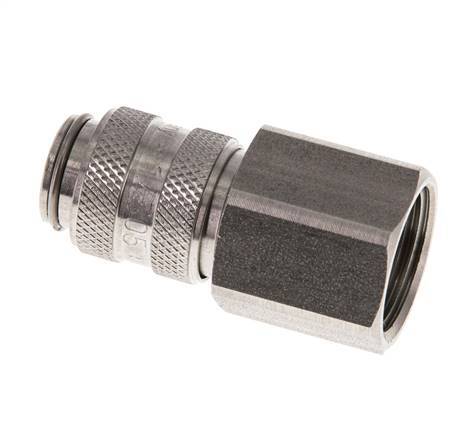 RVS DN 5 Luchtkoppeling Snelkoppeling G 3/8 inch Binnendraad