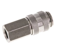 RVS DN 5 Luchtkoppeling Snelkoppeling G 1/8 inch Binnendraad Double Shut-Off