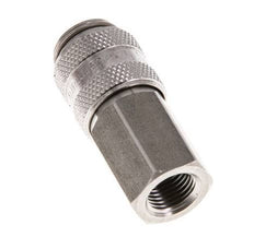 RVS DN 5 Luchtkoppeling Snelkoppeling G 1/8 inch Binnendraad Double Shut-Off