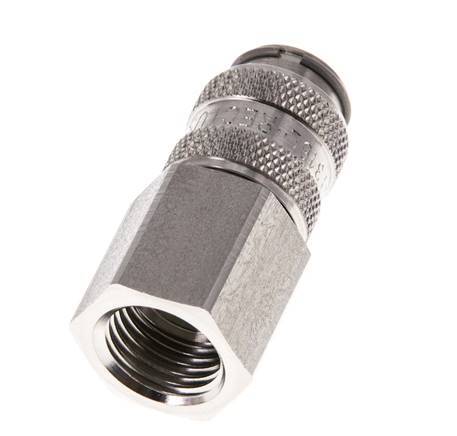 RVS 316L DN 5 Luchtkoppeling Snelkoppeling G 1/4 inch Binnendraad