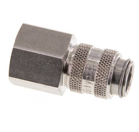 RVS 316L DN 5 Luchtkoppeling Snelkoppeling G 3/8 inch Binnendraad