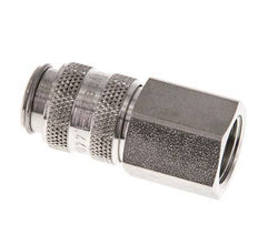 RVS 316L DN 5 Luchtkoppeling Snelkoppeling G 1/4 inch Binnendraad Double Shut-Off