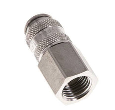 RVS 316L DN 5 Luchtkoppeling Snelkoppeling G 1/4 inch Binnendraad Double Shut-Off