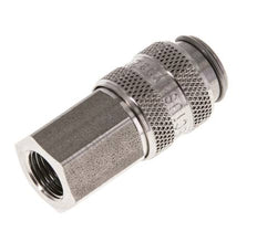 RVS 316L DN 5 Luchtkoppeling Snelkoppeling G 1/8 inch Binnendraad Double Shut-Off