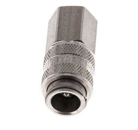 RVS 316L DN 5 Luchtkoppeling Snelkoppeling G 1/8 inch Binnendraad Double Shut-Off