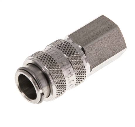 RVS 316L DN 5 Luchtkoppeling Snelkoppeling G 1/8 inch Binnendraad Double Shut-Off