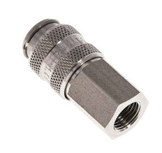 RVS 316L DN 5 Luchtkoppeling Snelkoppeling G 1/8 inch Binnendraad Double Shut-Off