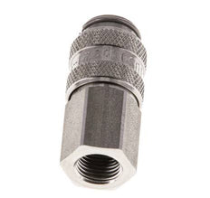 RVS 316L DN 5 Luchtkoppeling Snelkoppeling G 1/8 inch Binnendraad Double Shut-Off