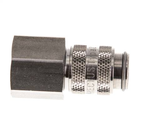 RVS 316L DN 5 Luchtkoppeling Snelkoppeling G 3/8 inch Binnendraad Double Shut-Off