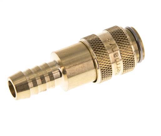 Messing DN 5 Luchtkoppeling Snelkoppeling 8 mm Slangpilaar