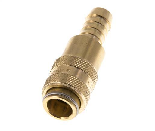 Messing DN 5 Luchtkoppeling Snelkoppeling 8 mm Slangpilaar